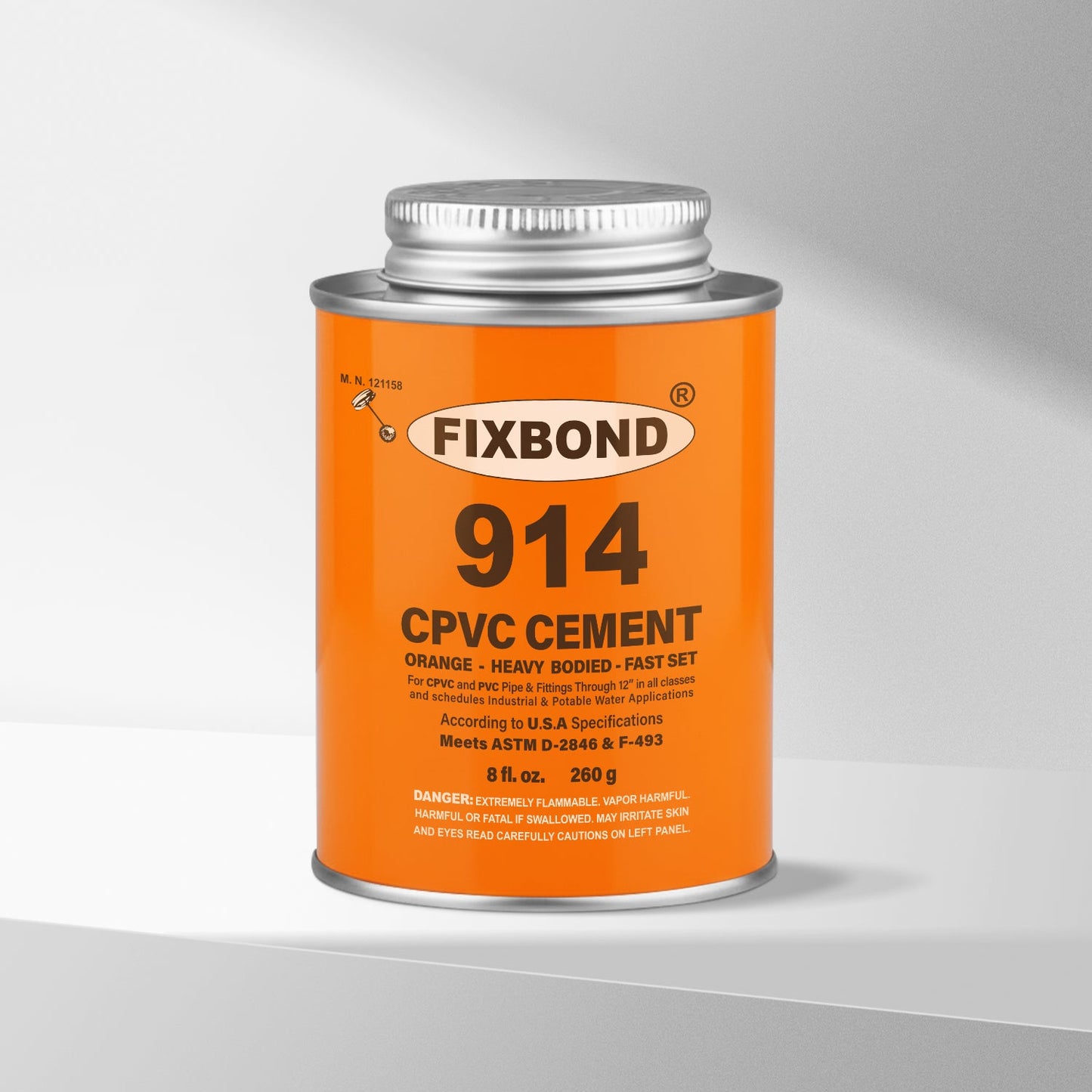 Orange Solvent Cement: FIXBOND 914