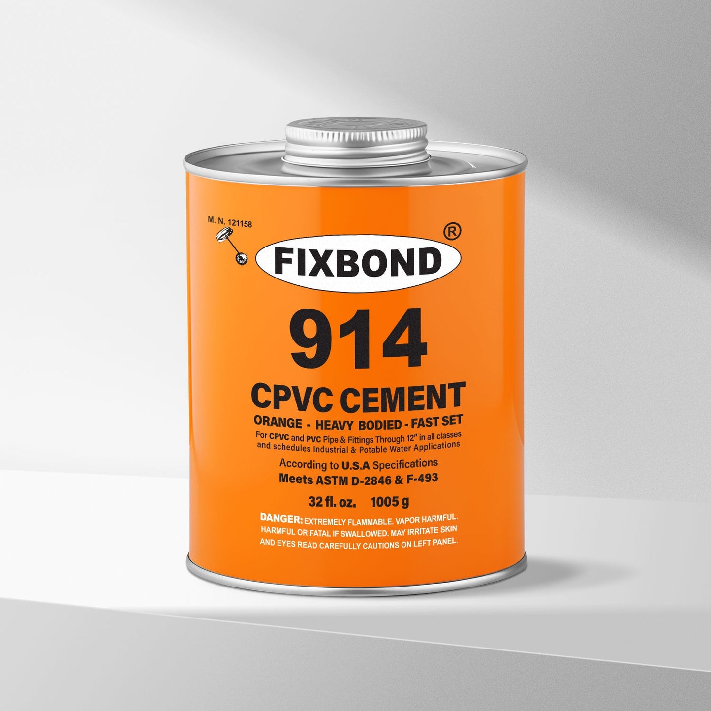 Orange Solvent Cement: FIXBOND 914